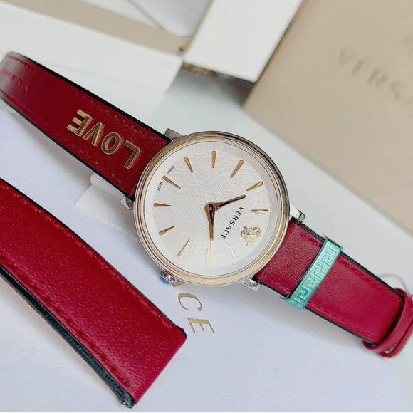 Versace Red Strap 38mm Dial Ladies Watch main image 7